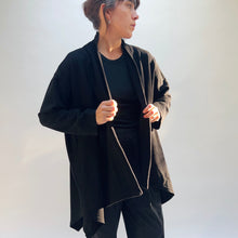 Load image into Gallery viewer, Eleven Stitch | Flare Coat in Black
