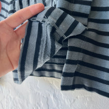 Load image into Gallery viewer, Cut Loose | Fleece Long Sleeved Cropped Jacket in Gull Stripes
