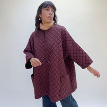 Load image into Gallery viewer, Cut Loose | Quilted One Size Zip Jacket in Cinnabark

