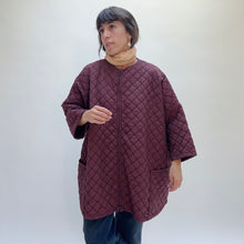 Load image into Gallery viewer, Cut Loose | Quilted One Size Zip Jacket in Cinnabark
