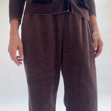 Load image into Gallery viewer, Cut Loose | Lux Corduroy Button Pleat Pant in Cola
