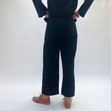 Load image into Gallery viewer, Cut Loose | Lux Corduroy Button Pleat Pant in Black
