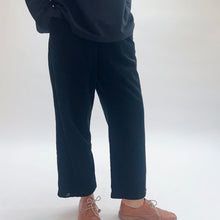 Load image into Gallery viewer, Cut Loose | Lux Corduroy Button Pleat Pant in Black
