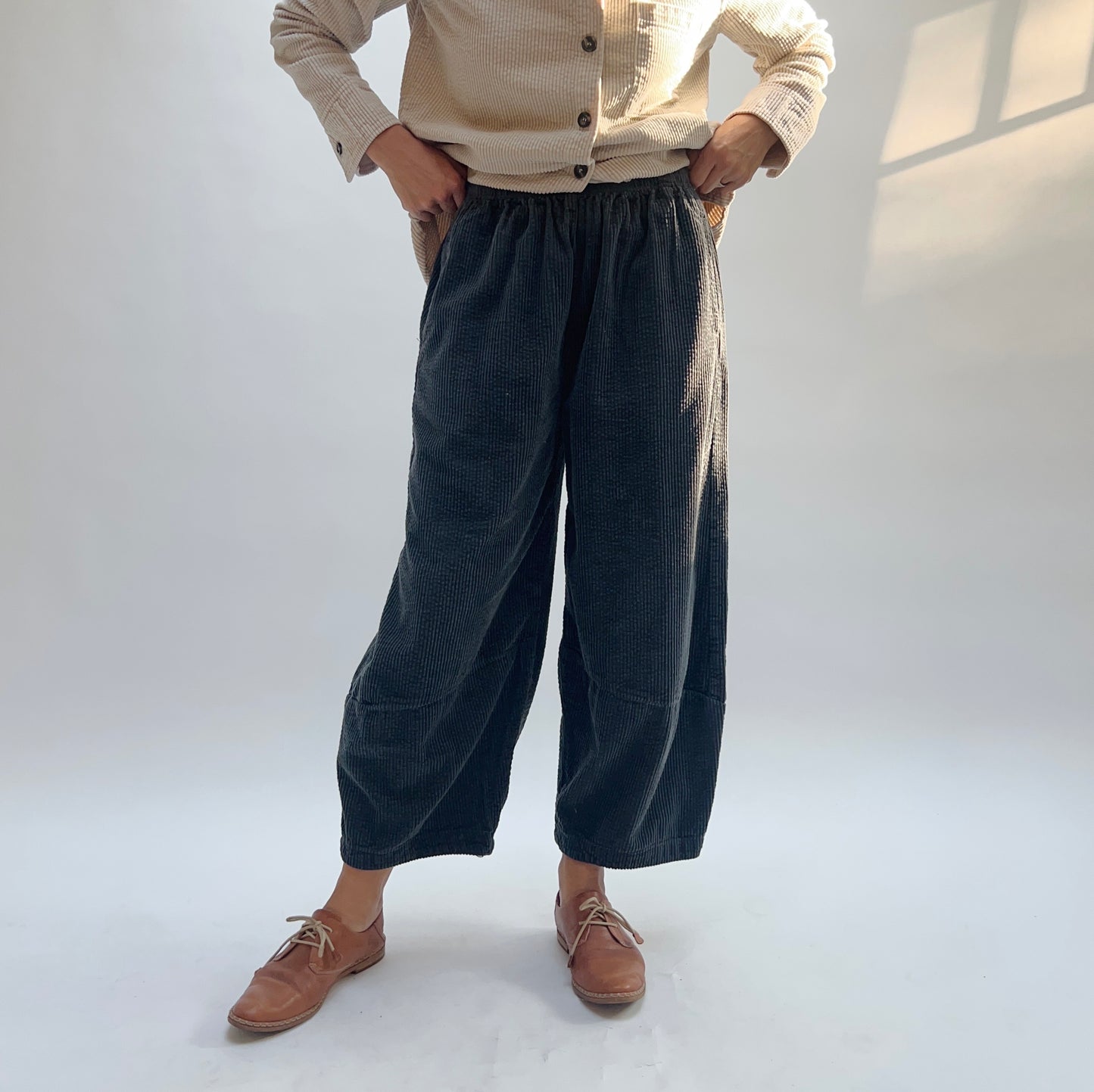 Cut Loose | Lux Corduroy Lantern Pant in Gull
