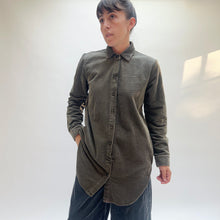Load image into Gallery viewer, Cut Loose | Long Lux Corduroy Shirt in Kelp
