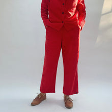 Load image into Gallery viewer, Cut Loose | Lux Corduroy Button Pleat Pant in Roulette
