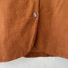 Load image into Gallery viewer, Bryn Walker | Corduroy Standing Collar Crop Jacket in Pinecone
