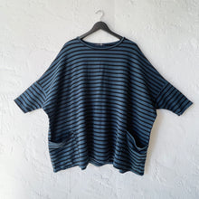 Load image into Gallery viewer, Cut Loose | One Size Pullover in Black &amp; Etan Stripe
