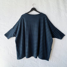 Load image into Gallery viewer, Cut Loose | One Size Pullover in Black &amp; Etan Stripe
