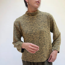 Load image into Gallery viewer, Cut Loose | Crimped Mock Neck Top in Mustard
