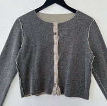 Load image into Gallery viewer, Cut Loose | Marble Knit Cropped Cardigan in Lentil
