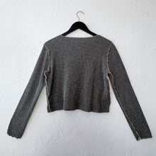 Load image into Gallery viewer, Cut Loose | Marble Knit Cropped Cardigan in Lentil
