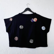 Load image into Gallery viewer, Yaza | Patchwork Jersey Crop in Bubble
