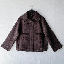 Load image into Gallery viewer, Olivia by Habitat | Gridlines Jacket in Chocolate
