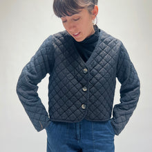 Load image into Gallery viewer, Cut Loose | Quilted Three Button Crop Jacket in Etan
