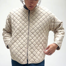Load image into Gallery viewer, Cut Loose | Quilted Zip Jacket in Moonbeam
