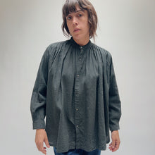 Load image into Gallery viewer, Ichi Antiquités | Striped Linen Shirt in Charcoal
