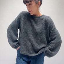 Load image into Gallery viewer, Ichi Antiquités | Alpaca Boucle Pullover in Charcoal
