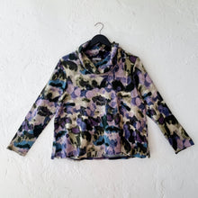 Load image into Gallery viewer, Aspen Knit Brushstroke Print Pullover in Midnight
