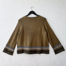 Load image into Gallery viewer, Chic Chalet Nordic Pullover in Avocado
