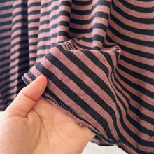Load image into Gallery viewer, Cut Loose | One Size Oversized Striped Shirt in Cola
