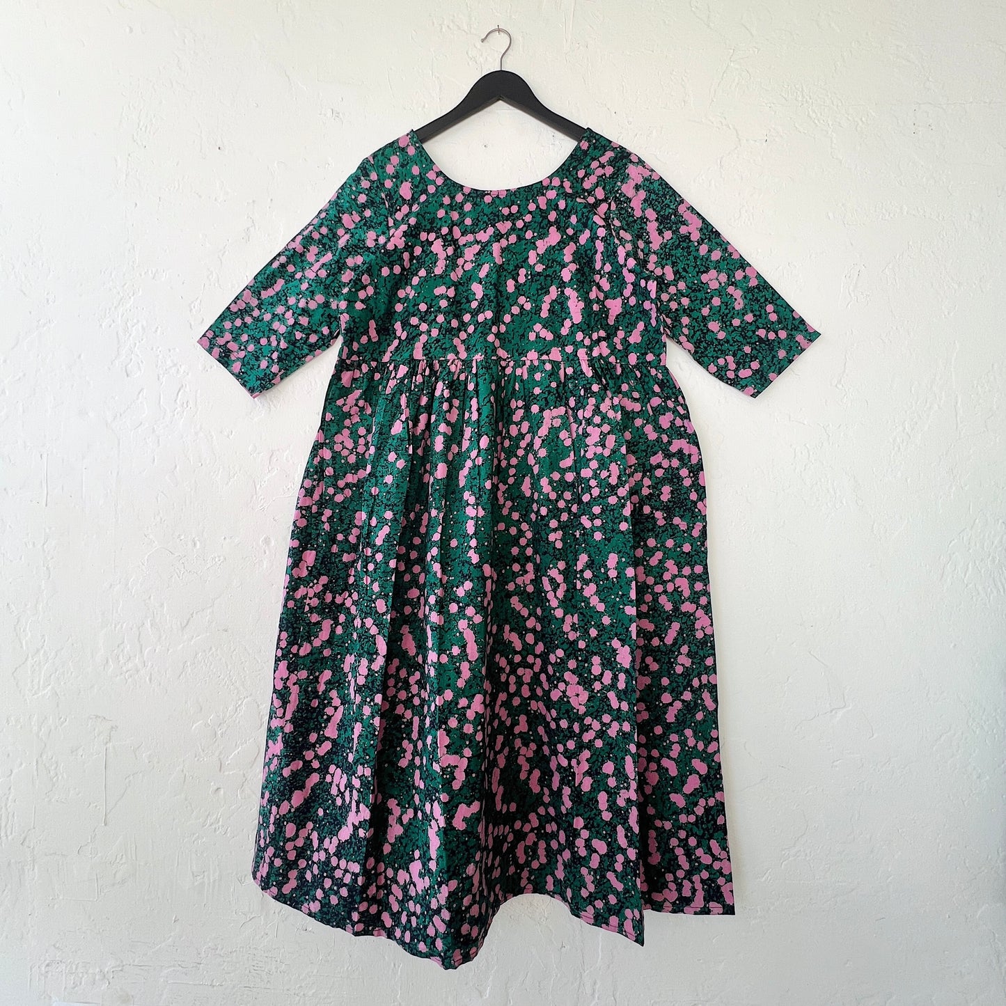 Fahari Bazaar | Sula Dress in Pink & Green Speckle