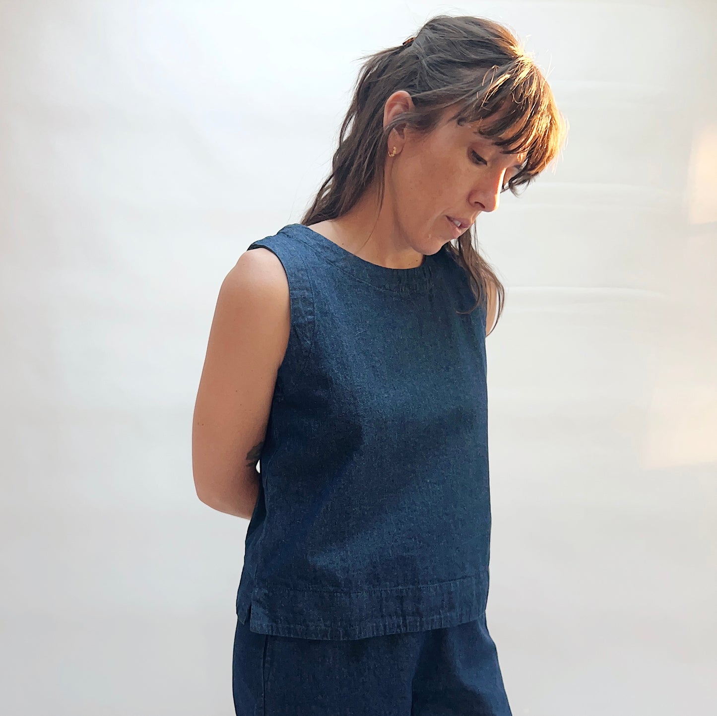 Denim Boxy Tank