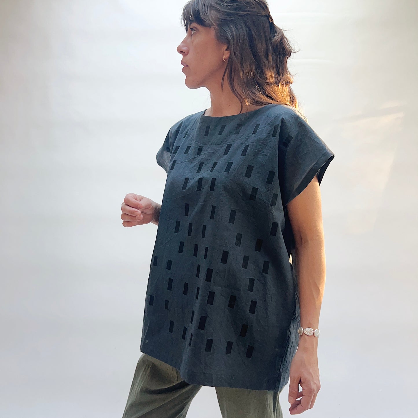 Disko Tunic in Charcoal