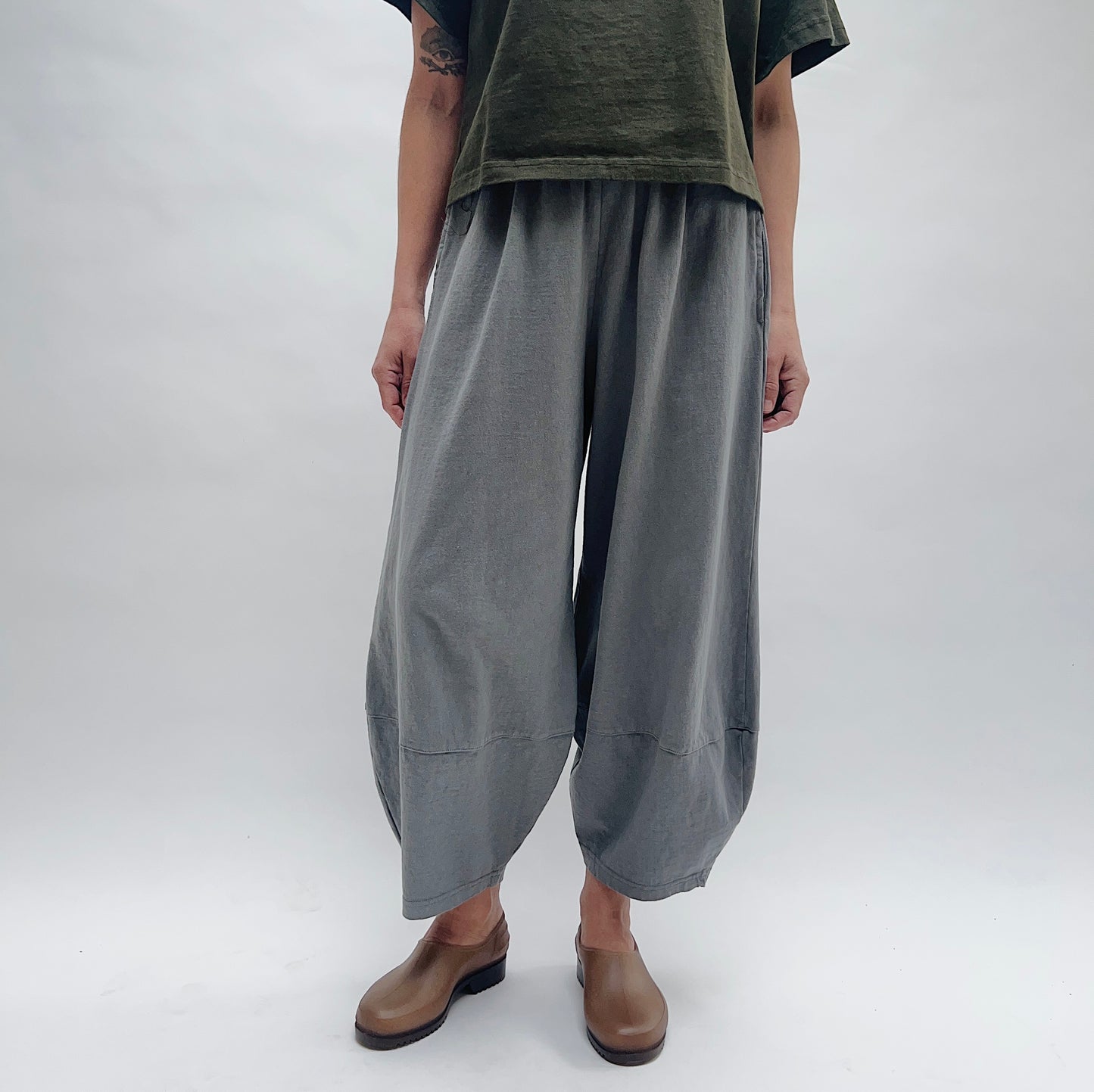 Cotton Oliver Pant in Zinc