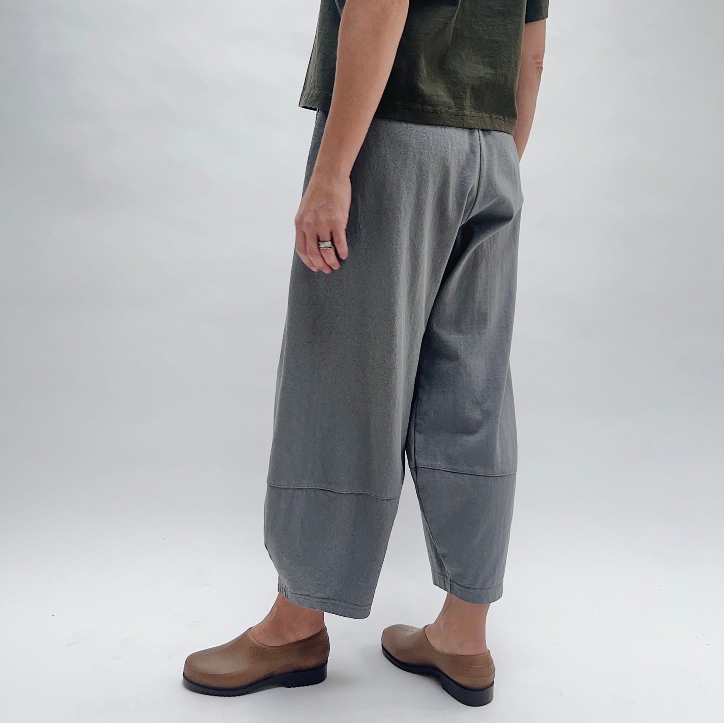 Cotton Oliver Pant in Zinc