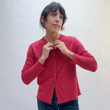 Load image into Gallery viewer, North Star Base | Snap Front Cardigan in Cinnabar
