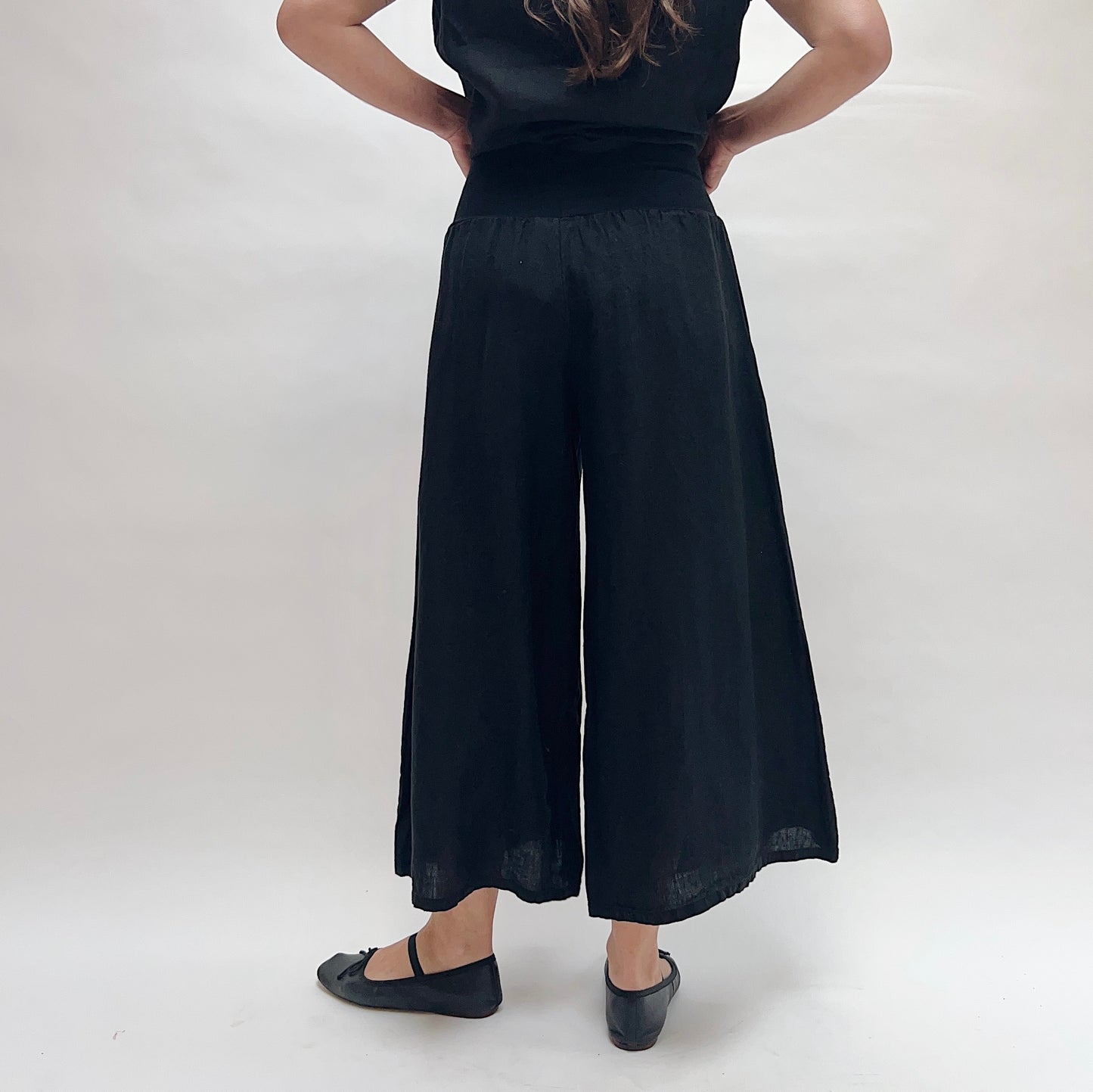 Bryn Walker | Linen Ella Pant in Black
