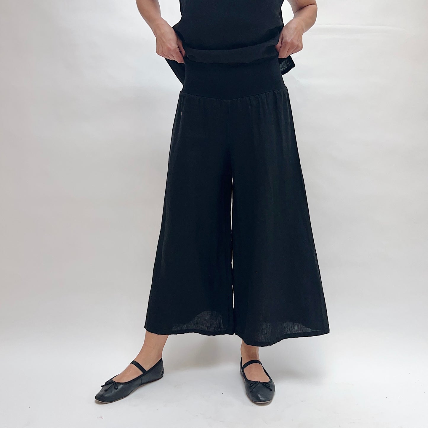 Bryn Walker | Linen Ella Pant in Black