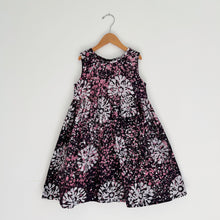 Load image into Gallery viewer, Fahari Bazaar | Girls Tank Dress in White &amp; Pink Floral Speckle
