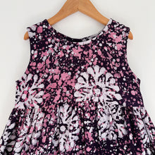 Load image into Gallery viewer, Fahari Bazaar | Girls Tank Dress in White &amp; Pink Floral Speckle

