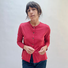 Load image into Gallery viewer, North Star Base | Snap Front Cardigan in Cinnabar
