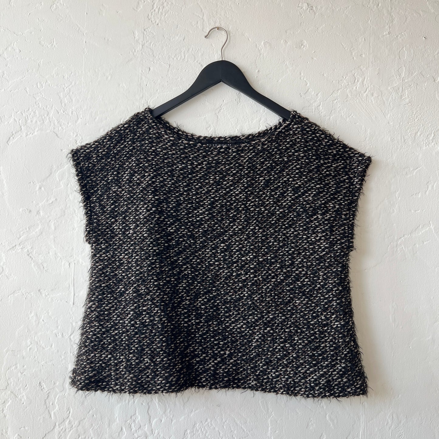 Bess Sweater Vest in Nero Knit