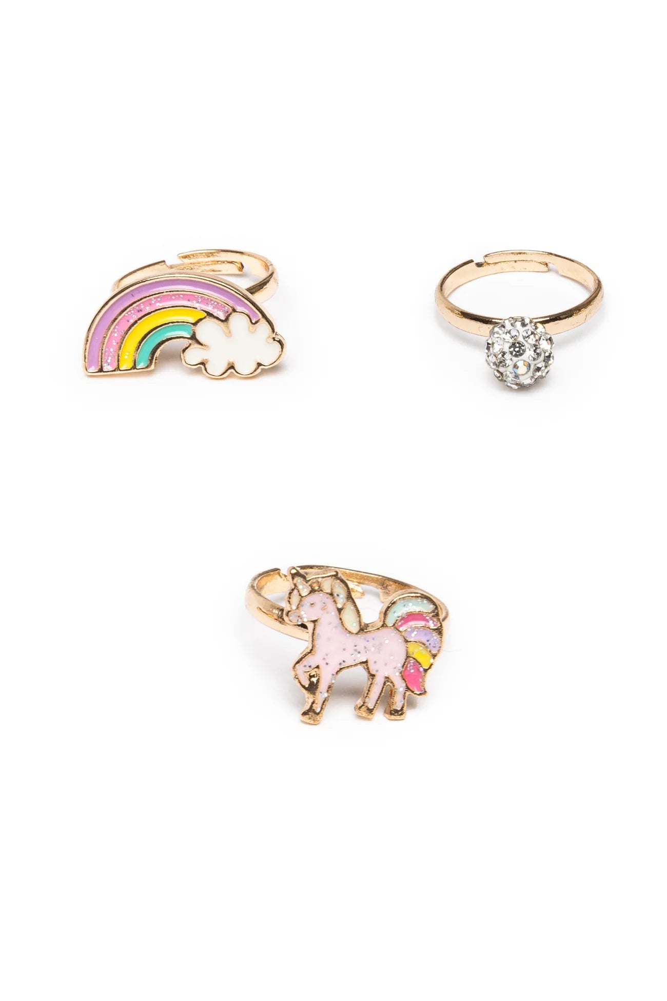 Unicorn Rainbow Ring Set