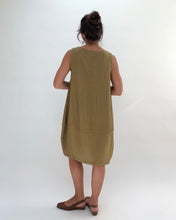 Load image into Gallery viewer, Eleven Stitch | Travel Bubble Dress in Moss
