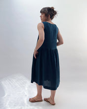 Load image into Gallery viewer, Yuvita | Drop Waist Dress in Navy

