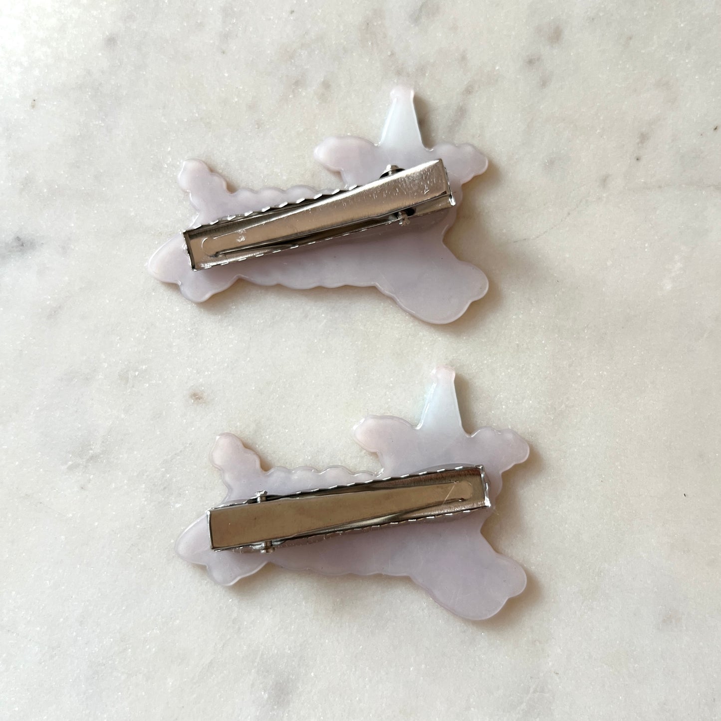 Brown Fluffy Puppy Hair Clip Set