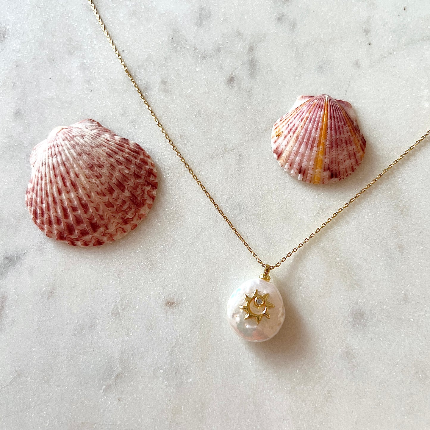 Sun & Sea Pearl Necklace