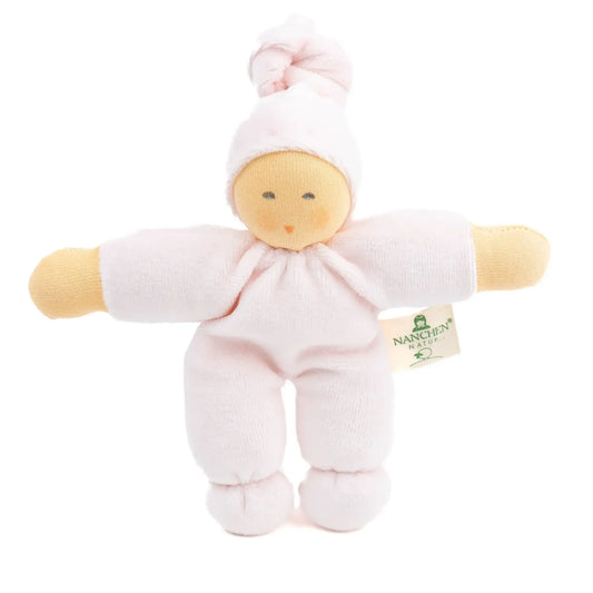 Organic Terry Baby Doll in Pastel Pink
