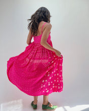 Load image into Gallery viewer, Injiri | Silk Slip Dress in Pink Bandhani
