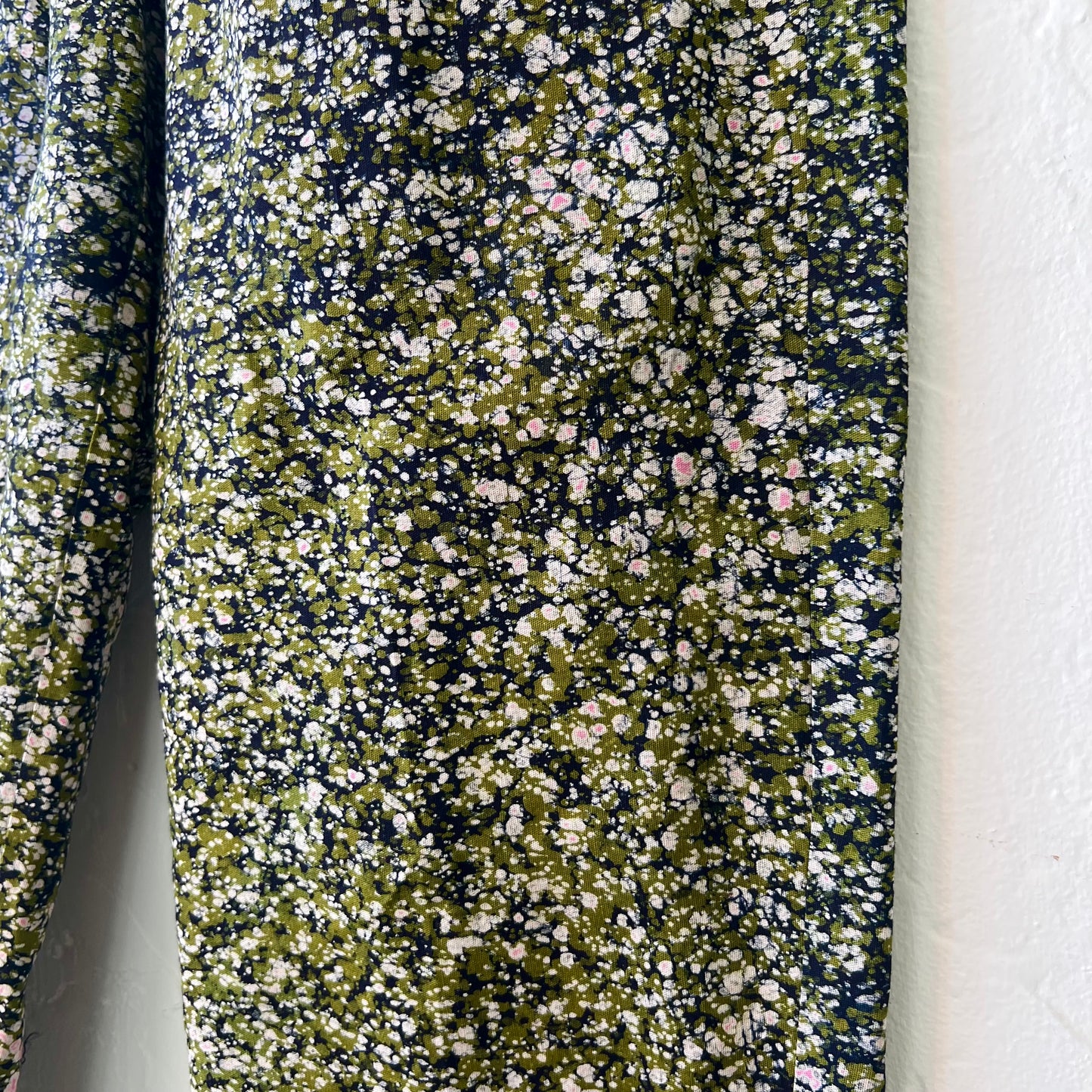 Lazy Pants in Green & Pink Speckle