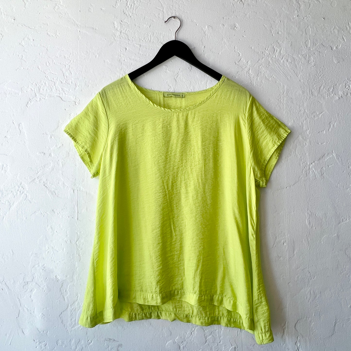 Parachute Cap Sleeve Swing Top in Absinthe
