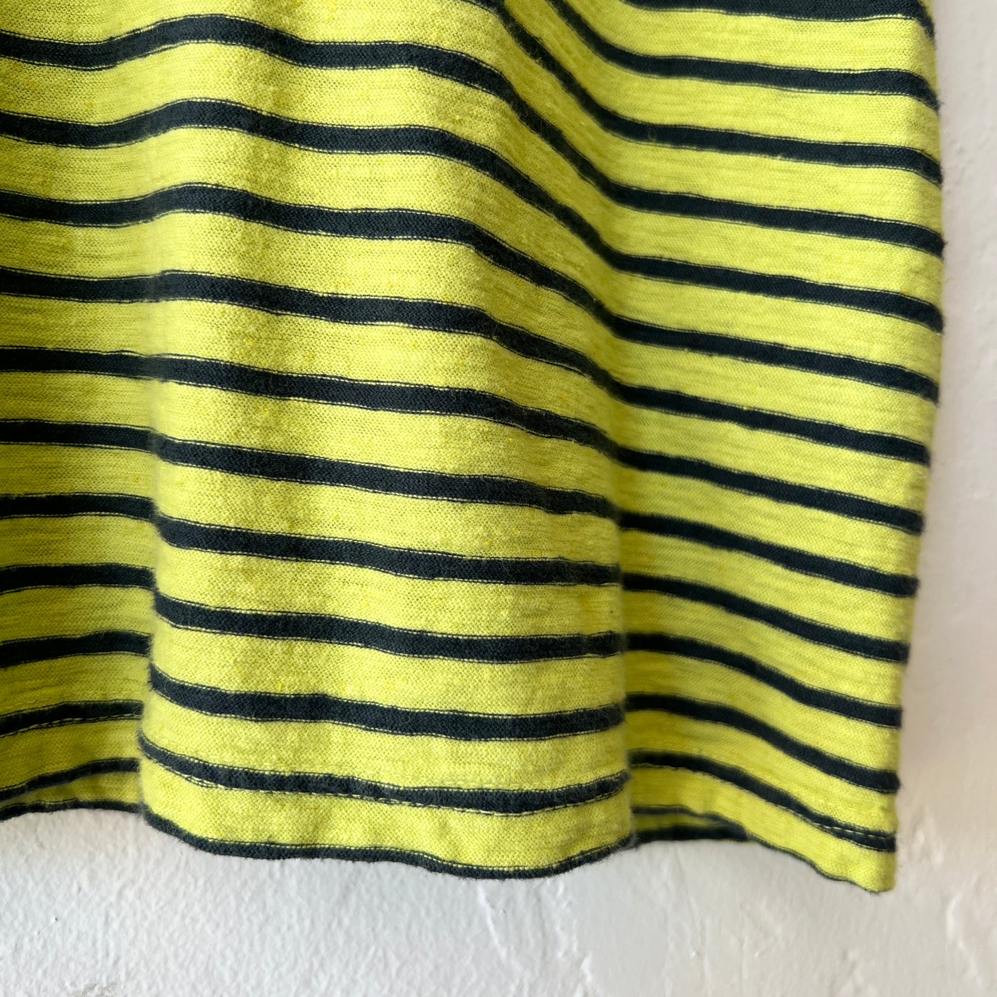 3/4 Sleeve Boatneck Top in Euphorbia & Navy Stripe