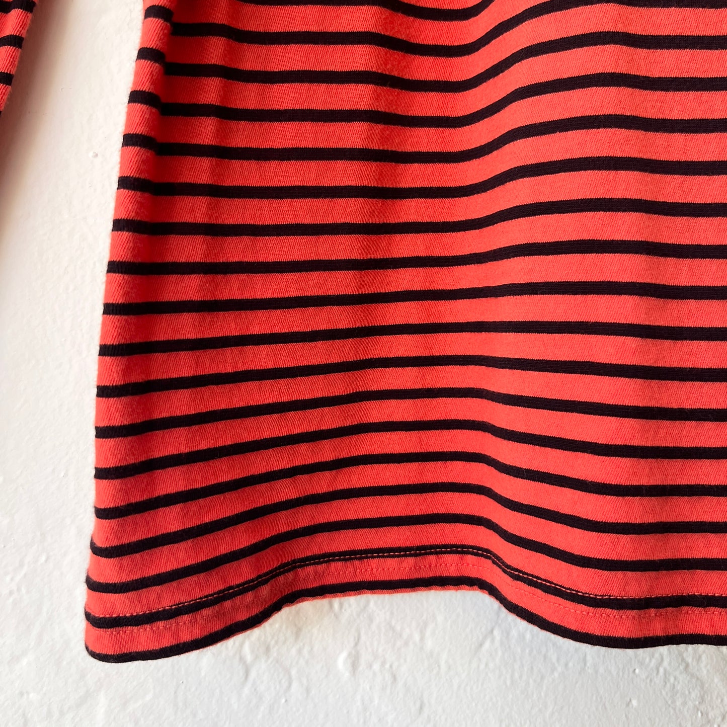 Long Sleeve Turtleneck in Navy & Roulette Stripes