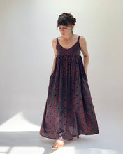 Load image into Gallery viewer, DVAA | Fiona Dress In Blue &amp; Red Floral

