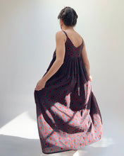 Load image into Gallery viewer, DVAA | Fiona Dress In Blue &amp; Red Floral
